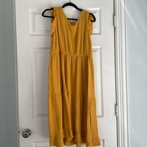 Yellow long 2x dress